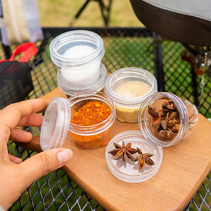 5PCS Outdoor Camping Spice Container Set Travel BBQ Seasoning Storage Box Use