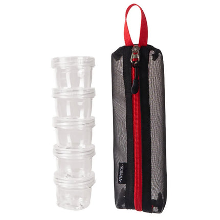 5PCS Outdoor Camping Spice Container Set Travel BBQ Seasoning Storage Box Use