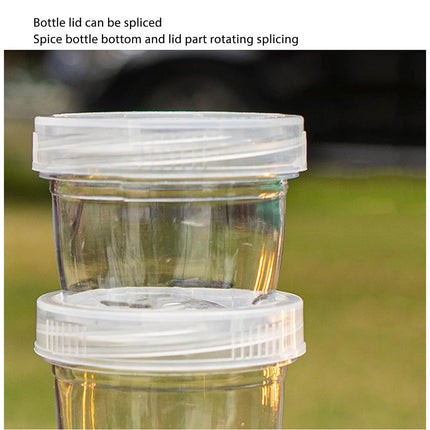 5PCS Outdoor Camping Spice Container Set Travel BBQ Seasoning Storage Box Use