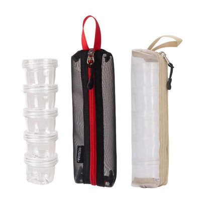 5PCS Outdoor Camping Spice Container Set Travel BBQ Seasoning Storage Box Use