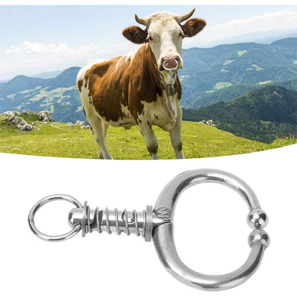 Stainless Steel Cattle Nose Ring Tool Hole Nose Clip Livestock Traction Plier