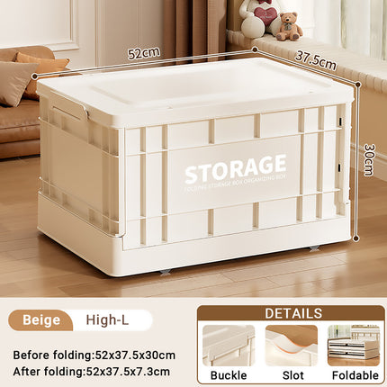 Foldable Large Capacity Household Toy Book Storage Box Space Saving Durable