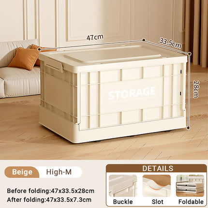 Foldable Large Capacity Household Toy Book Storage Box Space Saving Durable