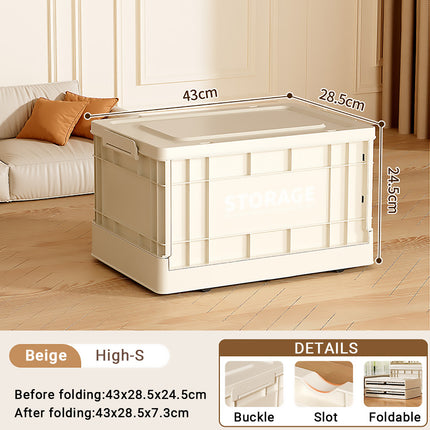 Foldable Large Capacity Household Toy Book Storage Box Space Saving Durable