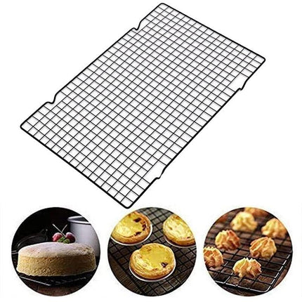 Baking Cake Cooling Rack Non-Stick Rectangle Mesh Drying Rack for Kitchen Use