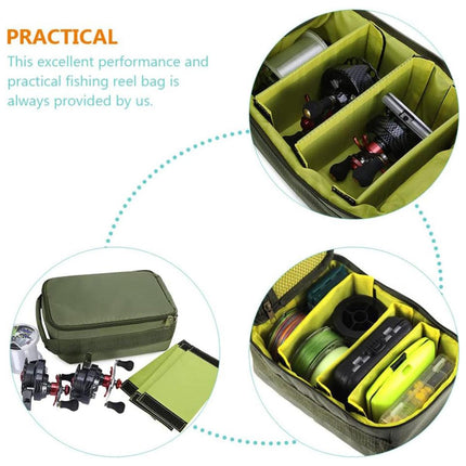 Fishing Gear Reel Storage Bag Portable Handbag Fishing Tools Organizer Storage