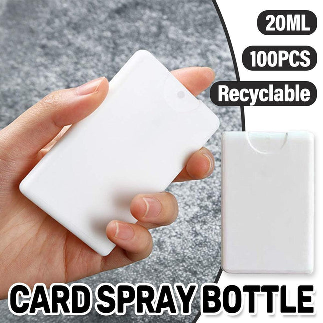 100PCS Perfume Card 20ML Portable Square Spray Bottle Refillable Scent Container