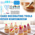 236PCS Cake Decorating Tools Supplies Kit Piping Bags And Tips Set Baking Supply