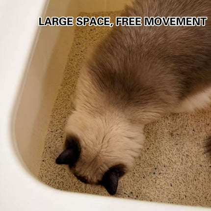 Large Enclosed Cat Litter Tray With Door Anti Splash Odour Control Cat Toilet Box