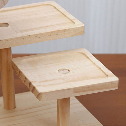 Desktop Storage Rack Wooden for Office Home Supplies Stationery Plants Display