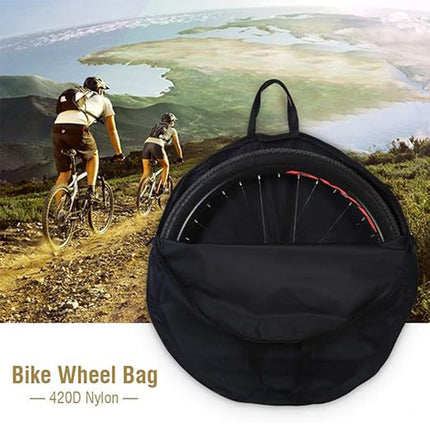 Road Mountain Bike Wheel Bag Wheel Set Pouch Water-Resistant Durable Fabric