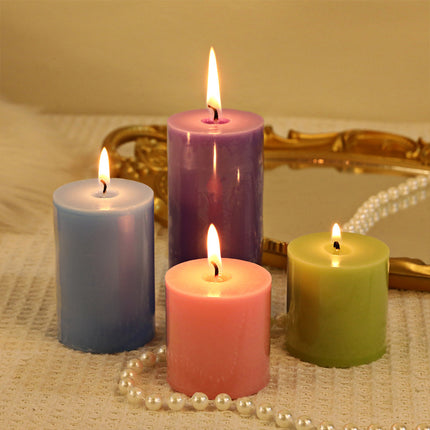 Classic Simple Cylindrical Scented Candles for Home Use Aromatherapy Decoration