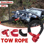 Vehicle Towing Rope Set 2PCS Heavy Duty Tow Strap Car Road Rescue Pull Cable