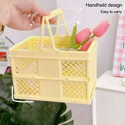 Desktop Organizer Rack Folding Storage Boxes Decorative Shelf For Home Office