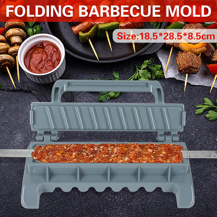Foldable Barbecue Mold Grill Accessories Non Stick Heat Resistant Durable