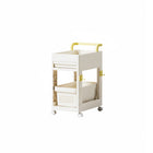 Multi Function Pull Type Storage Cart Rolling Trolley 2/3/4 Tier Space Saving
