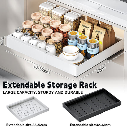 Cabinet Inner Slide Pull Out Shelf Telescopic Rack For Kitchen Cupboard Rack