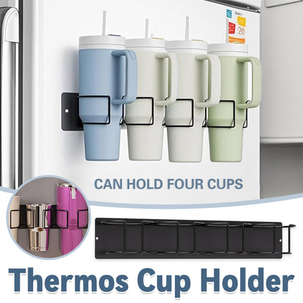 Wall-Mounted Insulated Cup Holder for Kitchen Bedroom Organizer Space Saving