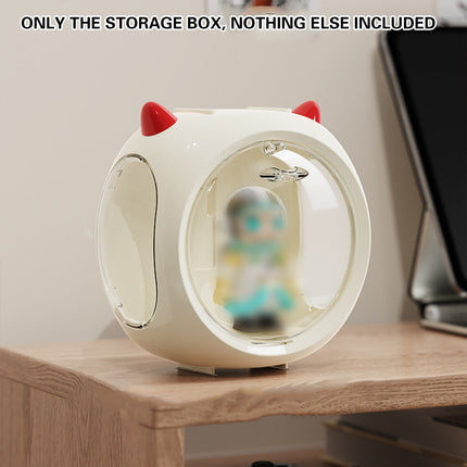 Space Capsule Storage Box Single Display Organizer for Figures and Dolls