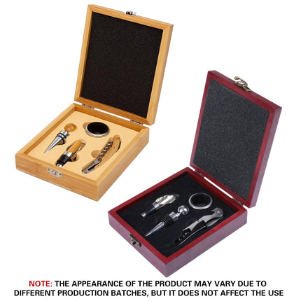 4PCS Wine Opener Set Stainless Steel Durable for Home Bar Wine Lovers Gifts