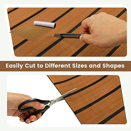 Protective Floor Mats Non Slip Outdoor Decking Mat for RV Caravan Yacht Surface