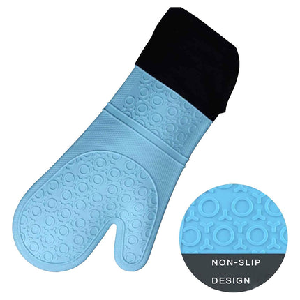 Kitchen Heat Resistant Gloves Pair Cooking Oven Mitts Baking BBQ Insulated Glove