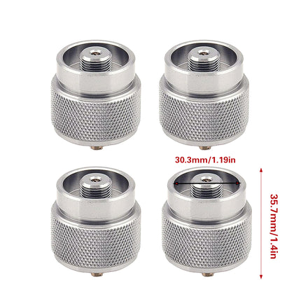 4PCS Gas Furnace Interface Converter Leak Proof for Camping Stoves Lights Grills