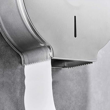Stainless Steel Toilet Paper Box Large Roll Dispenser Waterproof Tissue Holder