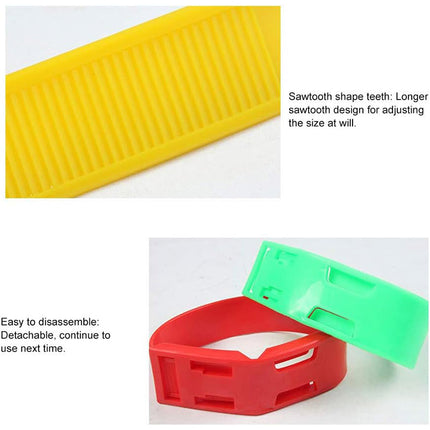 Cow Identification Bands 20PCS Adjustable Foot Rings Multi Colour Tags Livestock