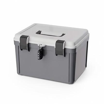 Lockable Document Storage Box with Combination Lock for Home Office Filing