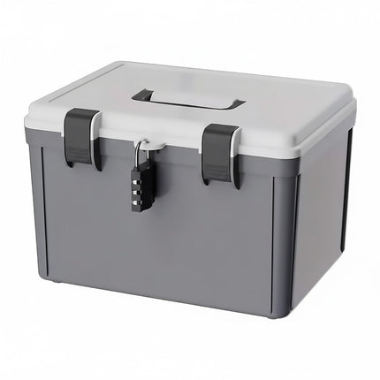 Lockable Document Storage Box with Combination Lock for Home Office Filing