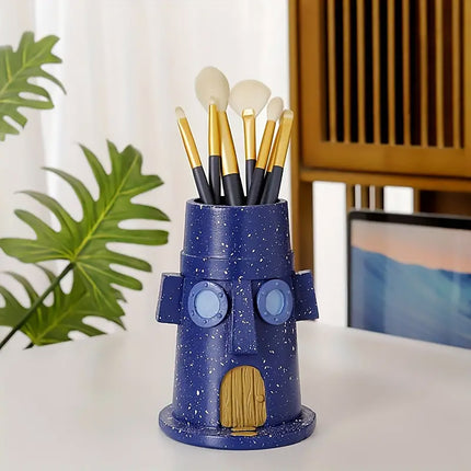 Creative Resin Desk Organiser Pen Holder Decorative Storage Cup Home Office Use