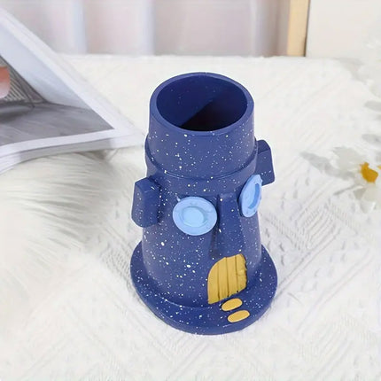 Creative Resin Desk Organiser Pen Holder Decorative Storage Cup Home Office Use