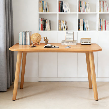 Rectangular Writing Desk 120cm White or Khaki for Home Office Study Laptop Use