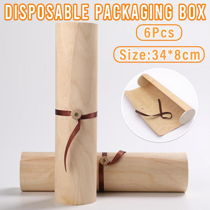 6pcs Tea Cans Gift Boxes Cylindrical Packaging for Loose Tea Herbal Tea Gifts