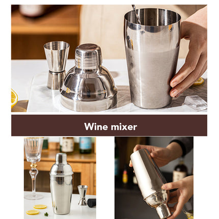 Cocktail Shaker Set Bar Tools Stainless Steel Mixing Glasses Drink Shaker Cups