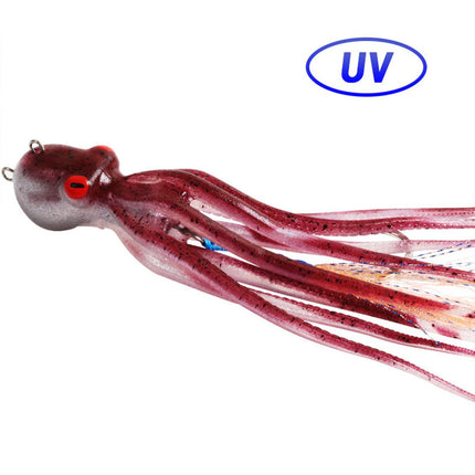 175g/240g Simulated Octopus Soft Bait Lure Fishing Artificial Squid Tackle
