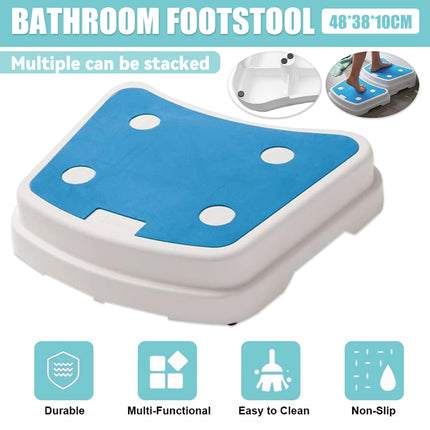 Stackable Bathroom Footstool Bathroom Shower Seat Safty Anti-Slip Durable