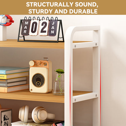 3-Tier Adjustable Desktop Storage Rack Space Saving Sturdy for Office Home Use