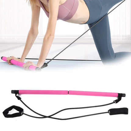 Pilates Stick Multi-functional Fitness Stick Elastic Training Tension Rope