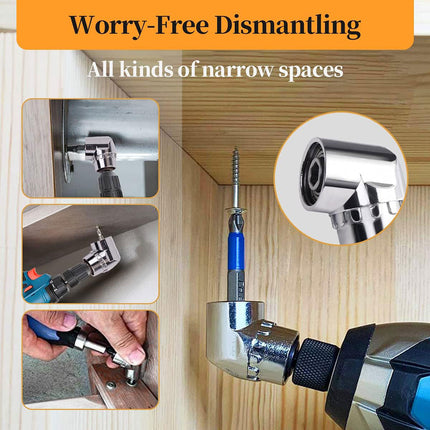 Socket Adapter Set Hex Shank to 1/4in 3/8in 1/2in Impact Driver Drill 3pcs