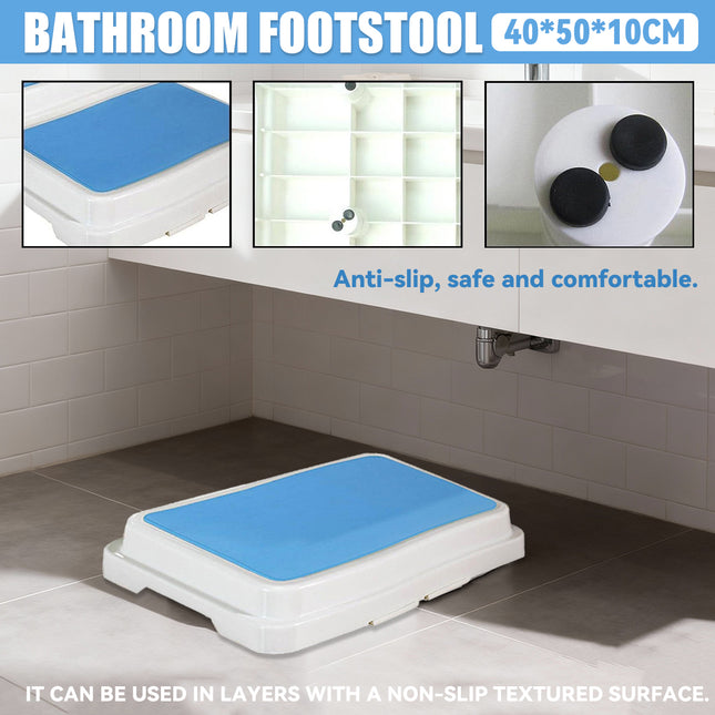 Bathroom Anti Slip Foot Stool Durable for Shower Bathtub Toilet Safety Use