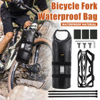 Bike Fork Bag 5L Waterproof TPU Roll Top Front Fork Storage Pouch Universal