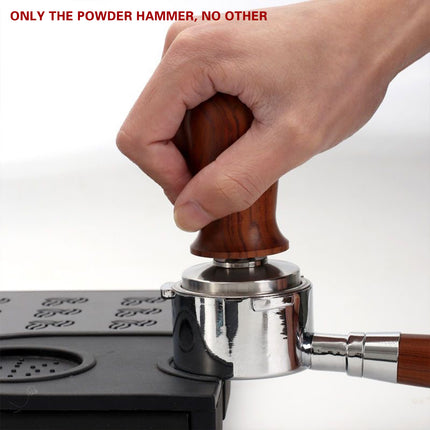 304 Stainless Steel Coffee Tamper Press Non-Slip Handle Even Tamping 51/53/58mm