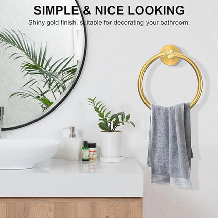 Bathroom Towel Rack Wall Mounted Towel Ring Black Toilet Paper Holder Shelf
