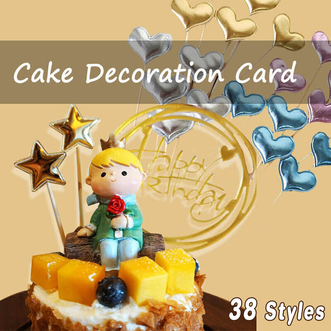Happy Birthday Acrylic Cake Topper Cake Decoration Golden Silver Party