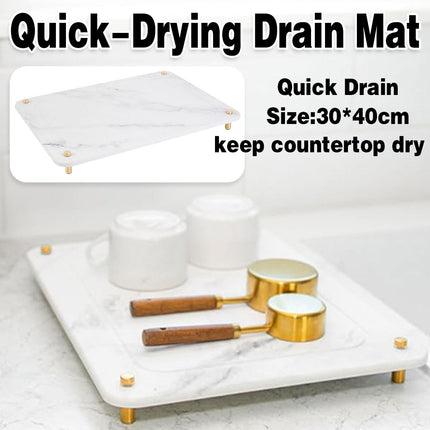 Diatom Mud Water Draining Pad Kitchen Faucet Washbasin Water Absorbing Mat