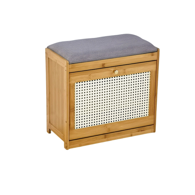 Shoe Cabinet and Seat Integrated Entrance Shoe Changing Stool Storage Organizer
