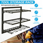Wall Mounted Electric Drill Tool Rack Garage Screwdriver Storage Organizer