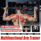Adjustable Multifunctional Arm Trainer for Home Gym Training 30-80kg Resistance